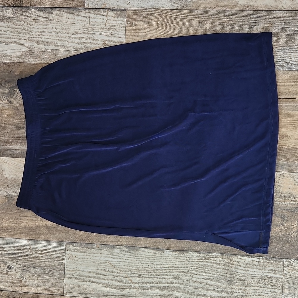 Fun Dark Blue Midi Skirt